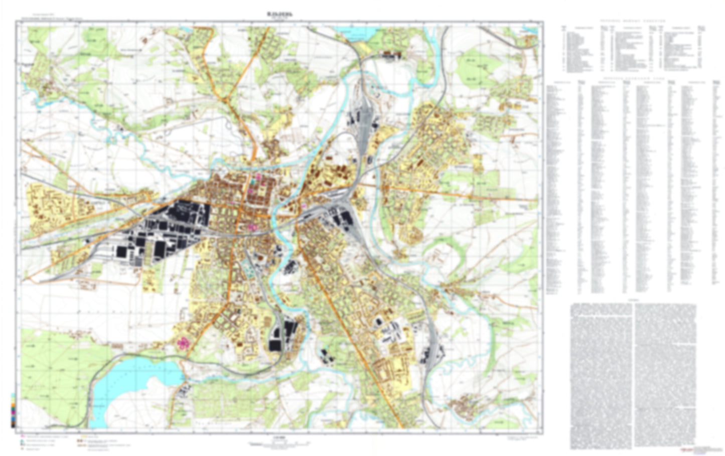 Plzen (Czechia) - Soviet Military City Plans