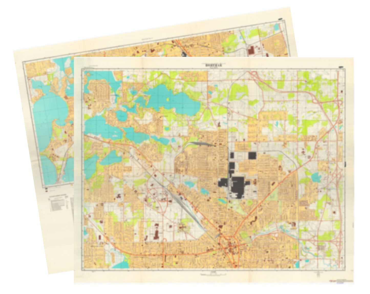 Pontiac, MI (USA) 2-Sheet Set - Soviet Military City Plans