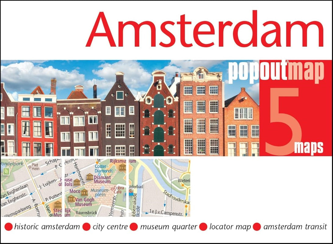 Amsterdam : popoutmap : 5 maps