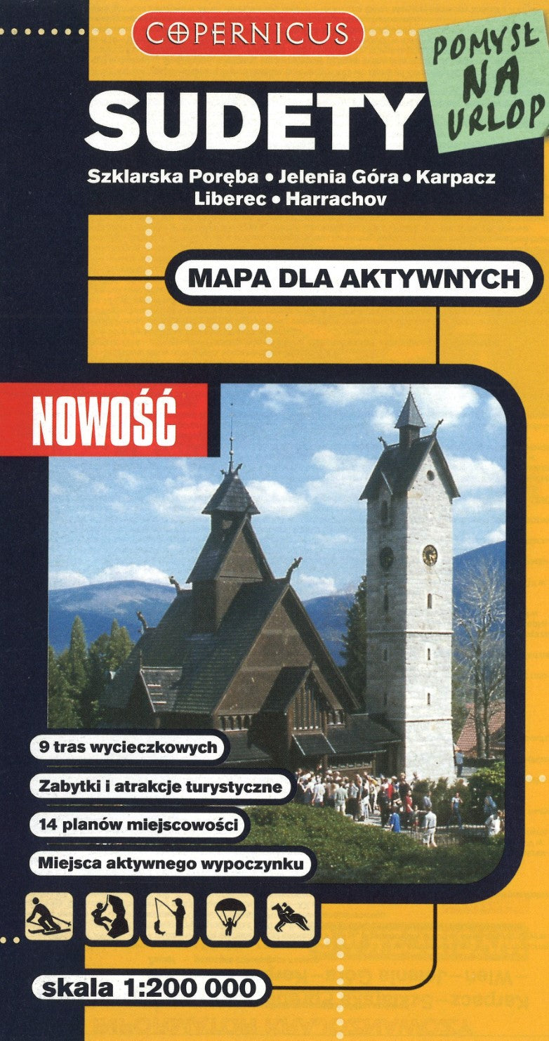Sudety Mapa Dla Aktywnych Skala 1:200,000 : Szklarska Poreba - Jelenia Gora - Karpacz - Liberec - Harrachov