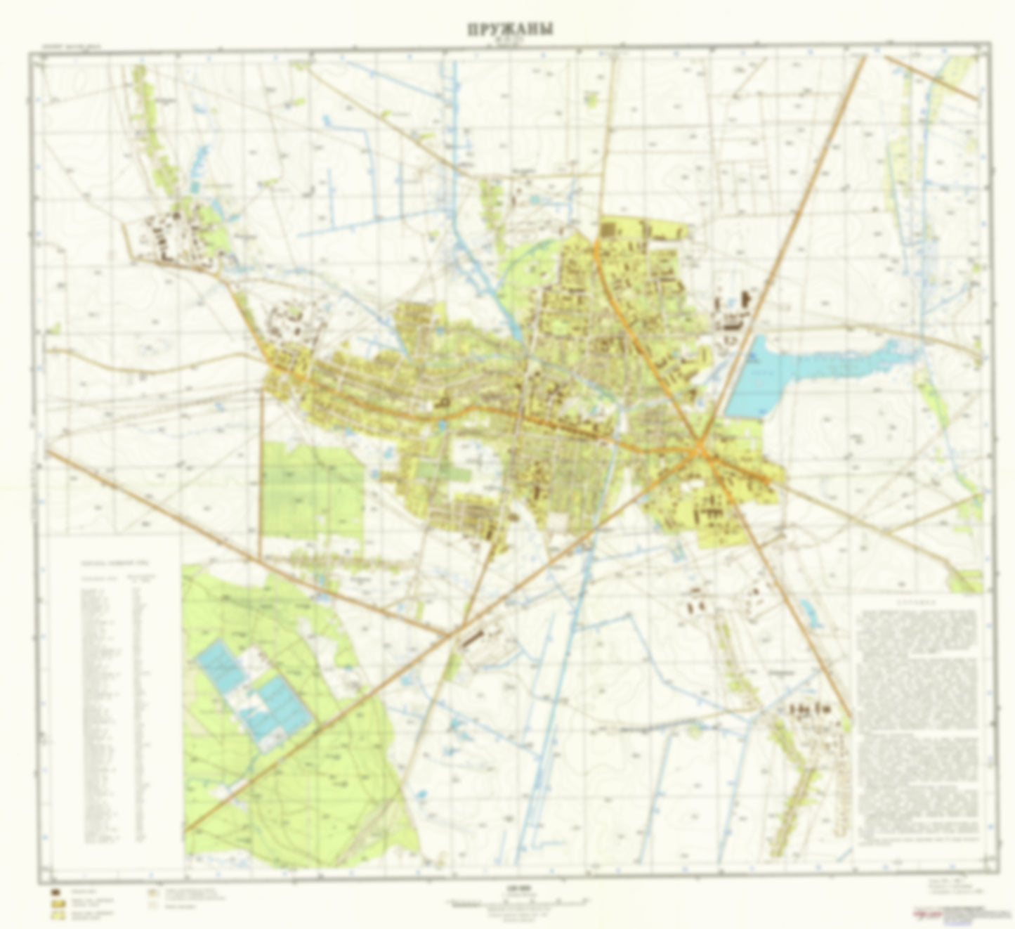 Pruzhany (Belarus) - Soviet Military City Plans