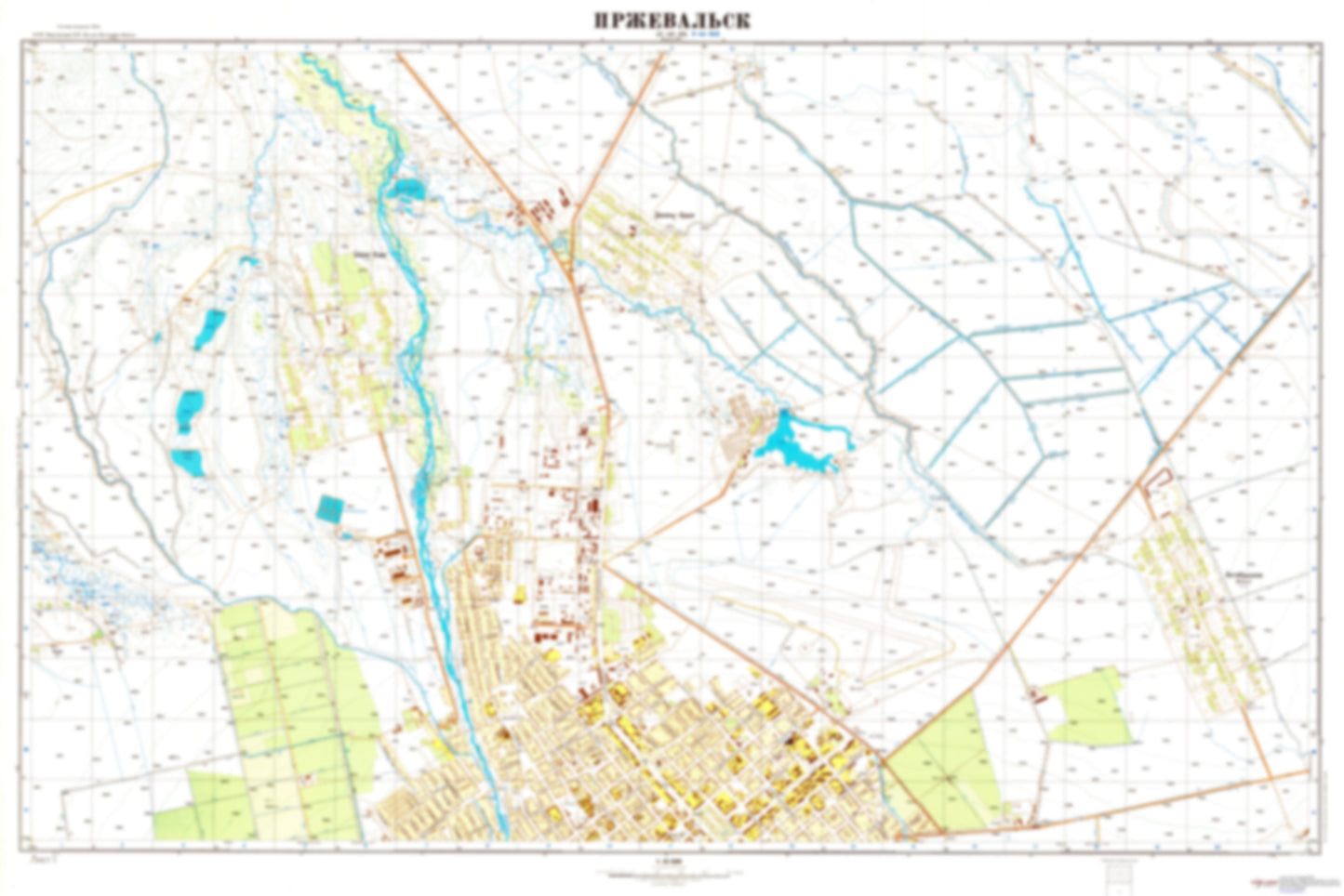 Przhevalski 1 (Kyrgyzstan) - Soviet Military City Plans