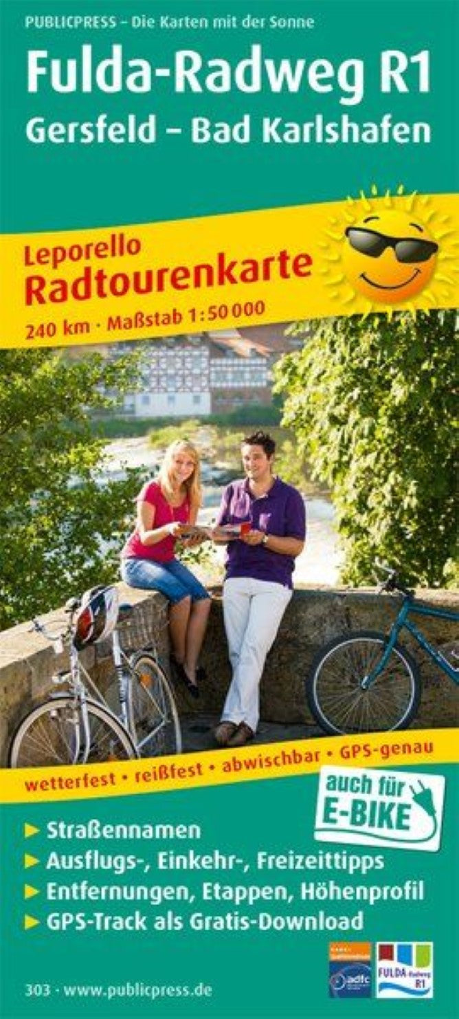 Fulda-Radweg, Gersfeld - Hann. Münden = Fulda cycle path, Gersfeld - Hann. Münden