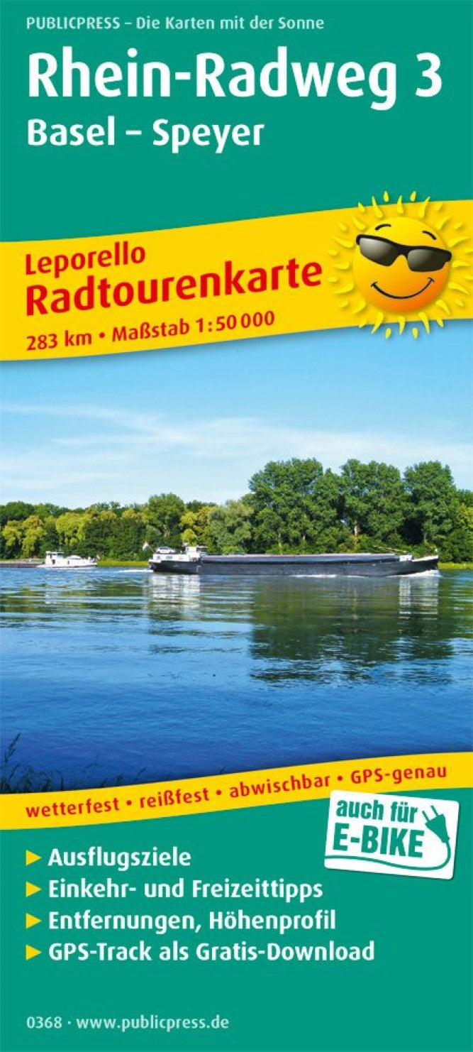 Rhein-Radweg 3, Basel - Speyer = Rhein -Radweg 3, Basel - Speyer