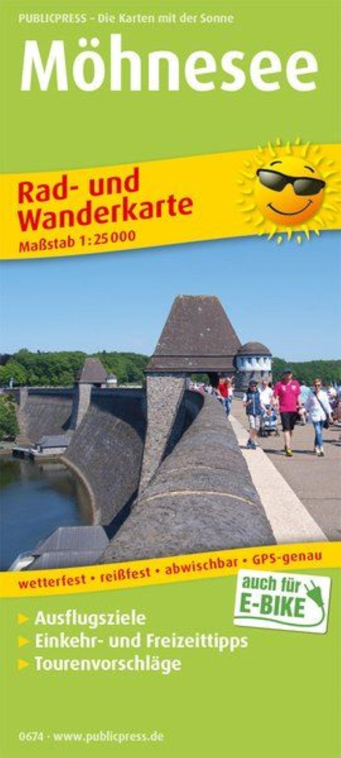 Möhnesee Hiking & Cycling Map