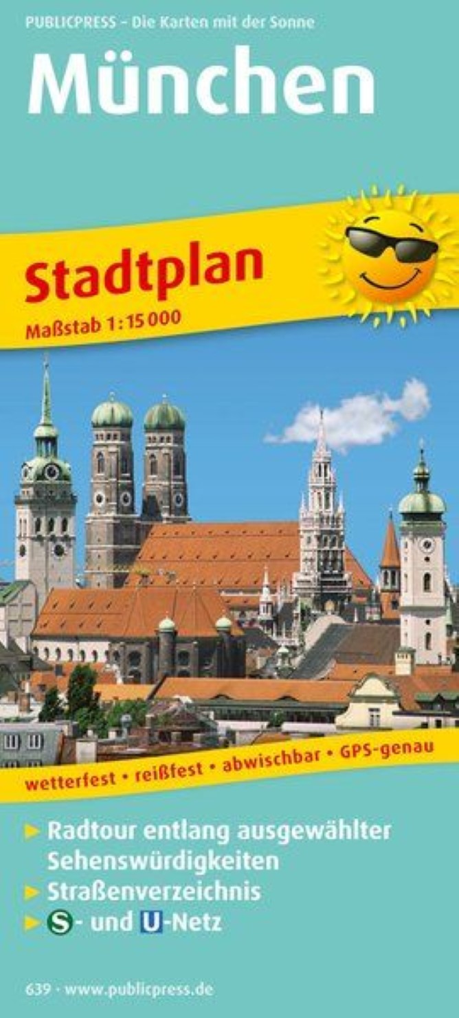 Munich Bicycling City Map