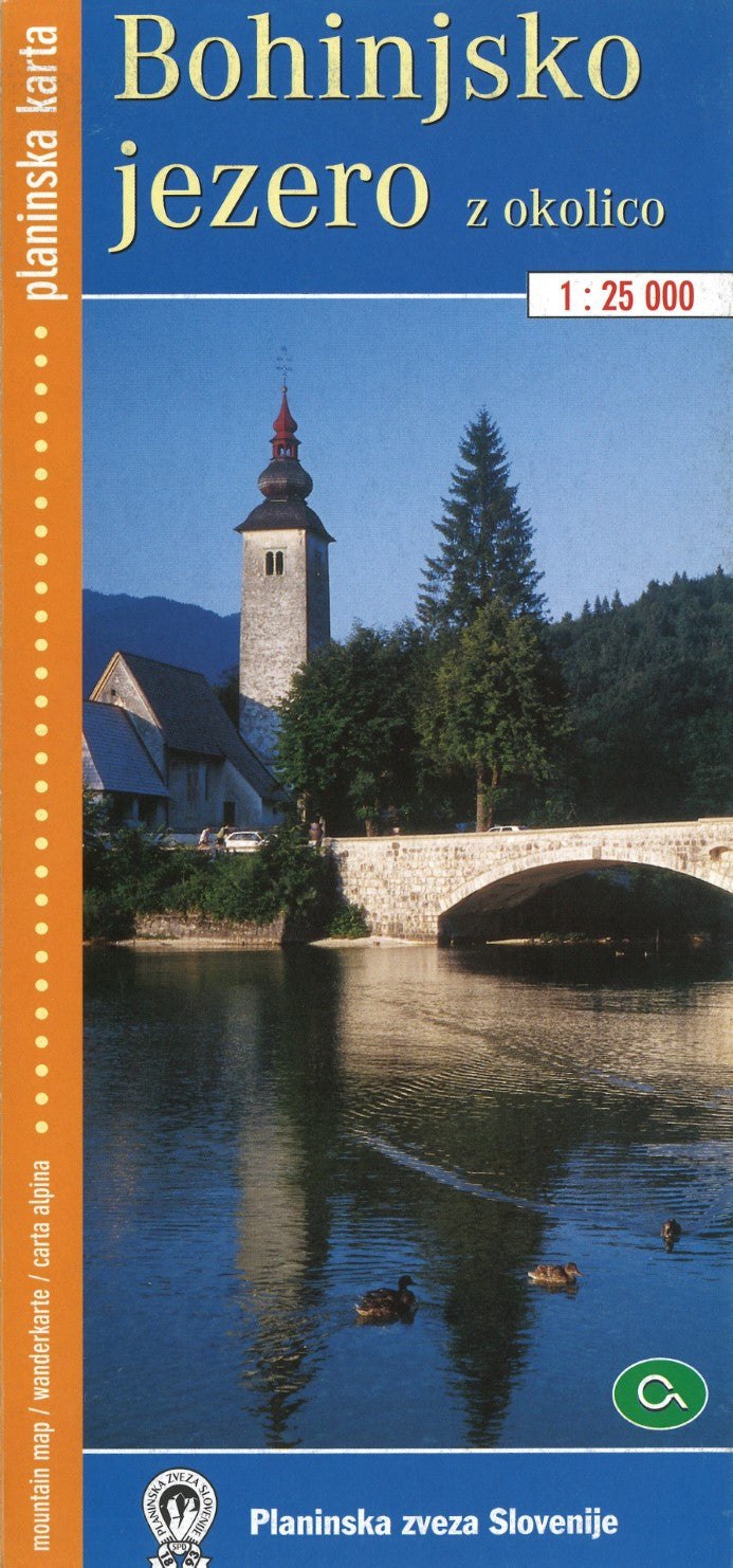 Bohinjsko Jezero z Okolico Planinska Karta 1:25,000