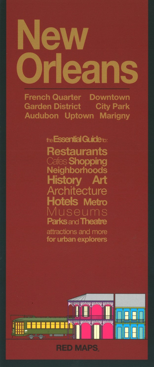New Orleans, LA City Map: French Quarter, Downtown, Garden District, City Park, Audubon, Uptown, Marigny