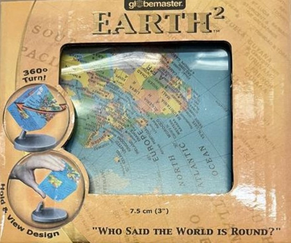 3" Earth2 Cubic Globe
