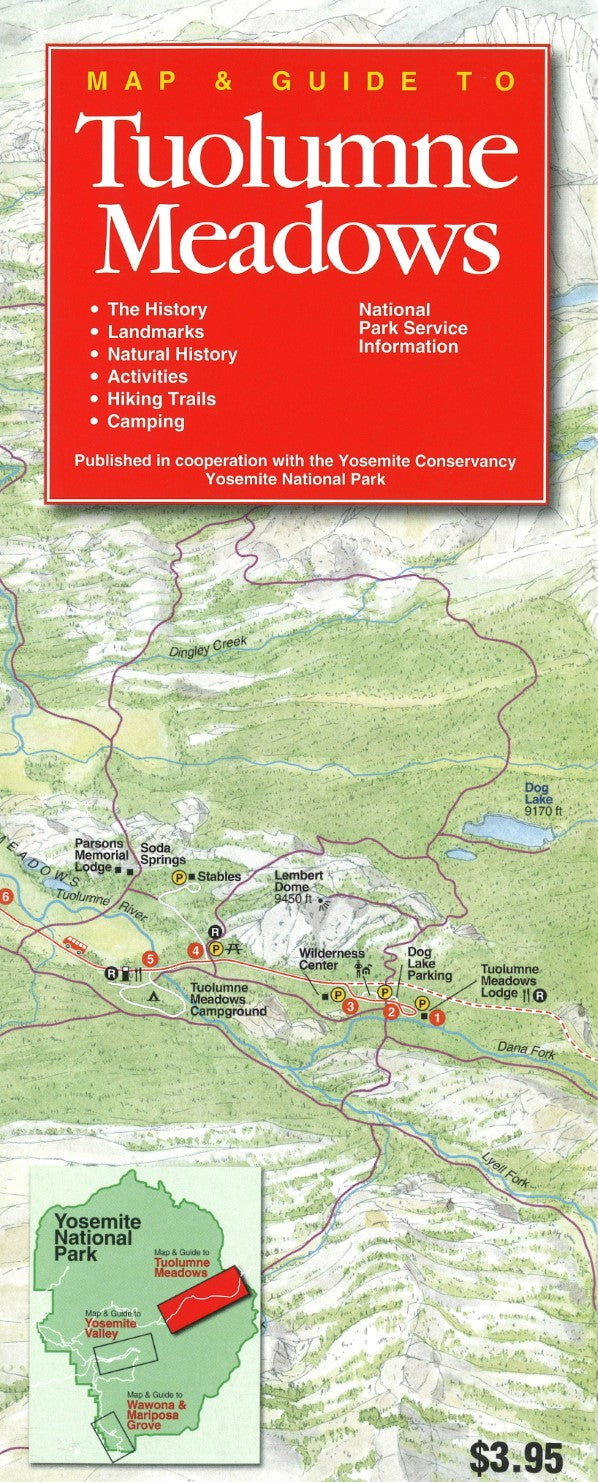 Map & Guide to Tuolumne Meadows