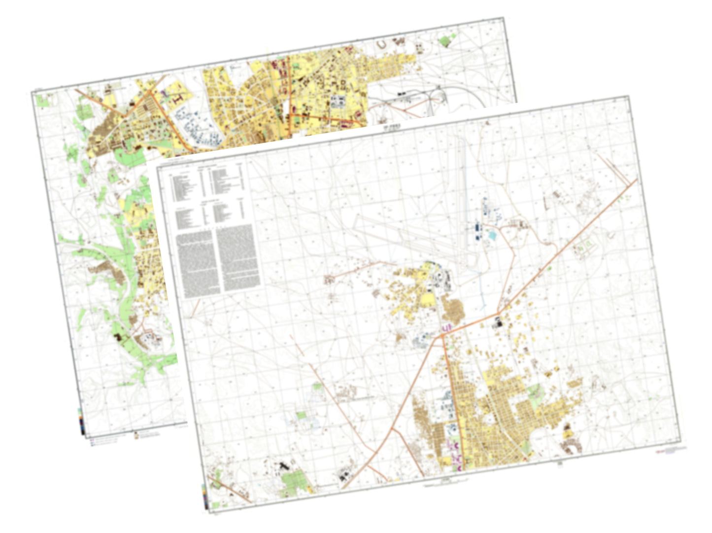 Riyadh (Saudi Arabia) 2-Sheet Set - Soviet Military City Plans