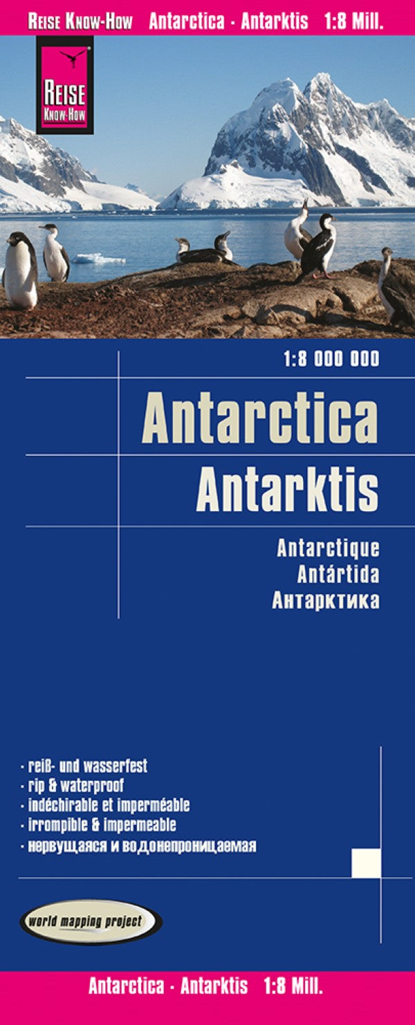 Antarctica Political Reference Map