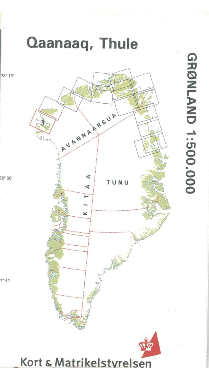 Qaanaaq, Thule Topographic Map