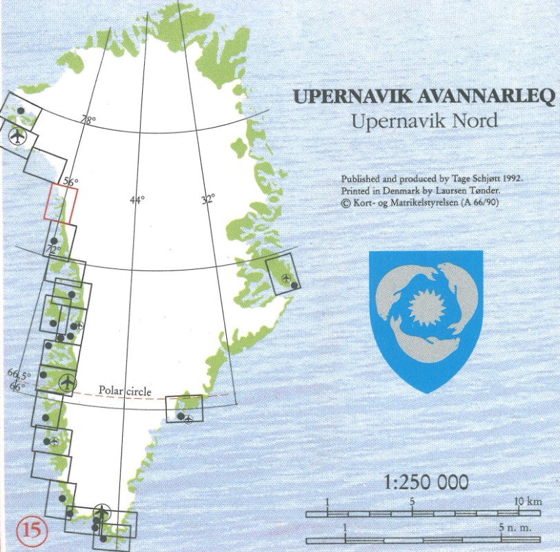 Upernavik Avannarleq/Upernavik Nord, Red Series Topographic Map #15