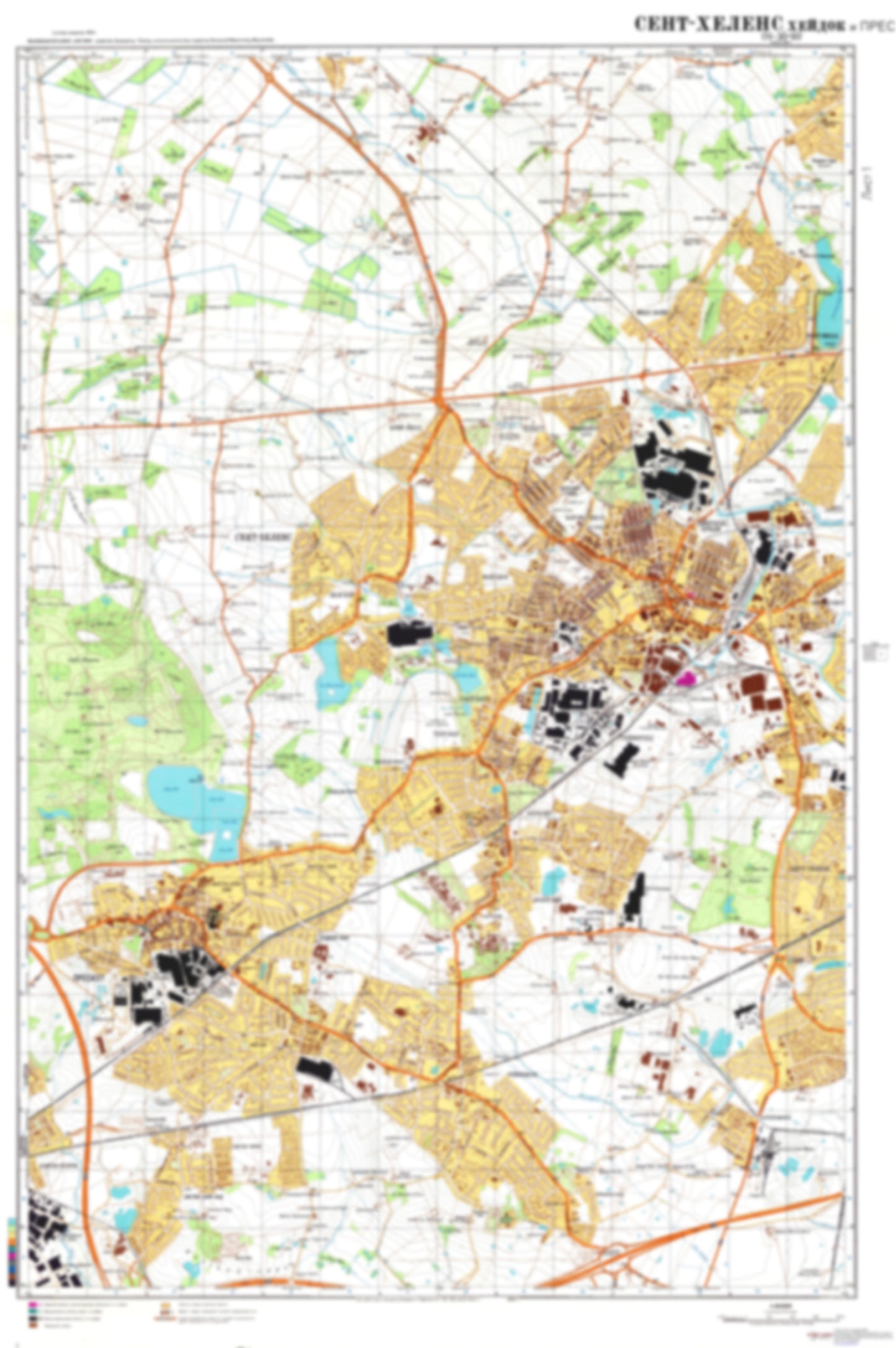 Saint Helens, Haydock, Prescot 1 (UK) - Soviet Military City Plans