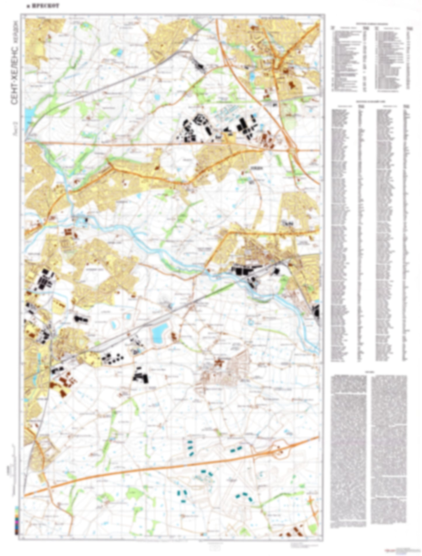 Saint Helens, Haydock, Prescot 2 (UK) - Soviet Military City Plans