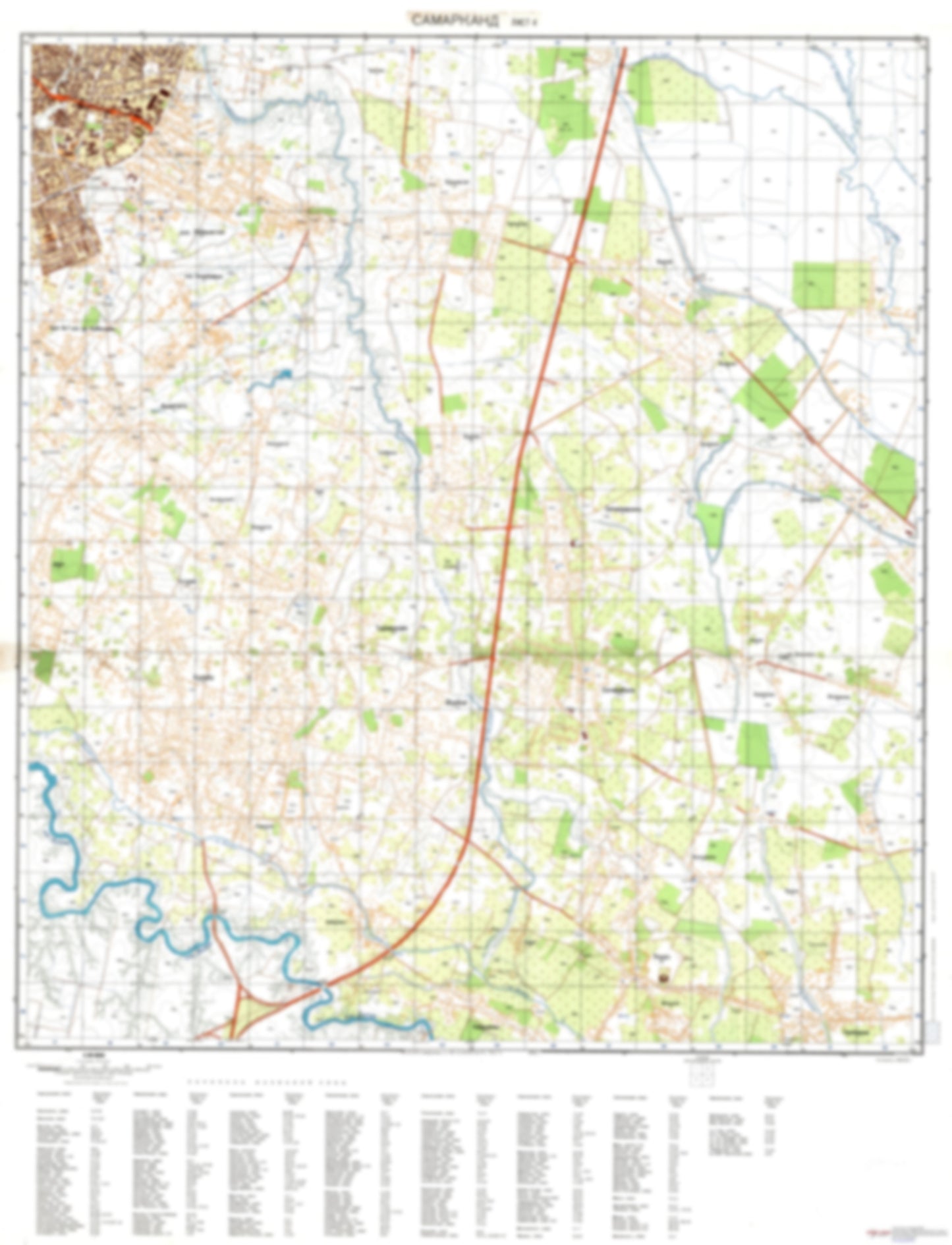 Samarkand 4 (Uzbekistan) - Soviet Military City Plans