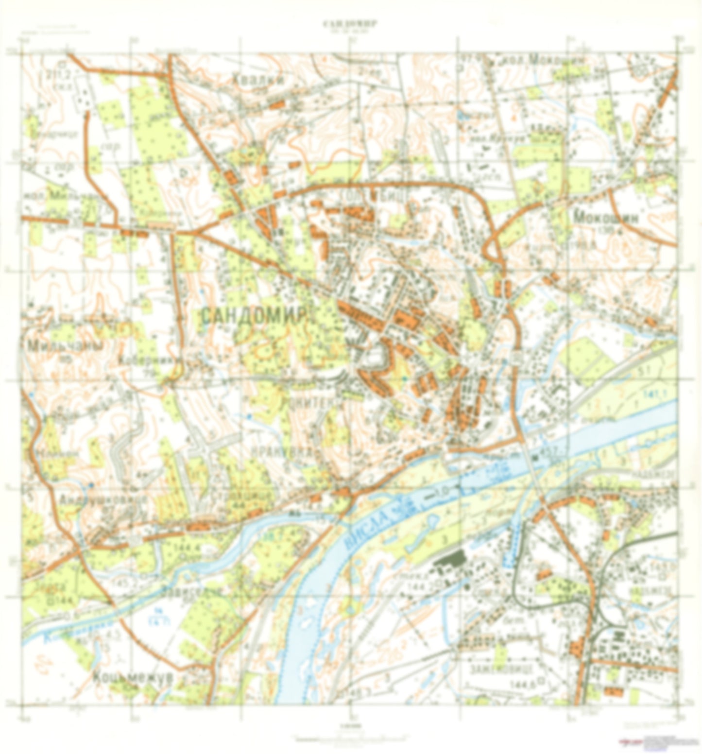 Sandomierz (Poland) - Soviet Military City Plans