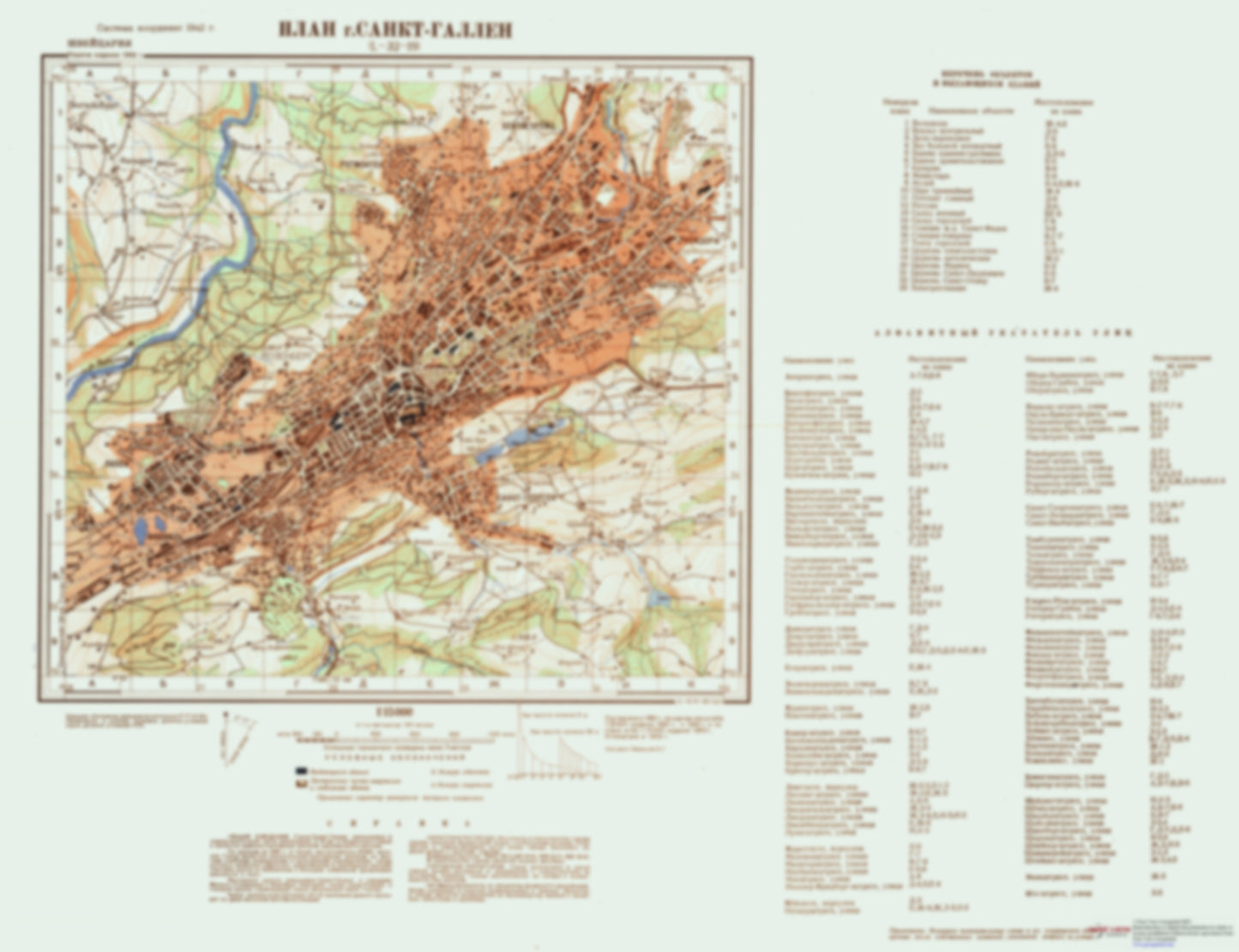 Sankt Gallen (Switzerland) - Soviet Military City Plans