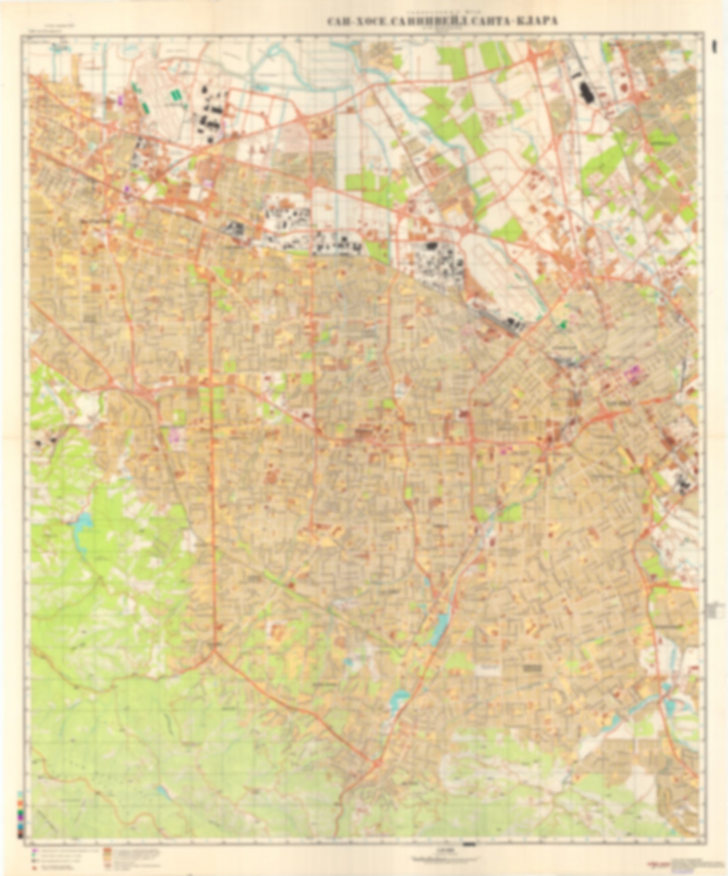 San Jose, Sunnyvale, Santa Clara, CA 1 (USA) - Soviet Military City Plans