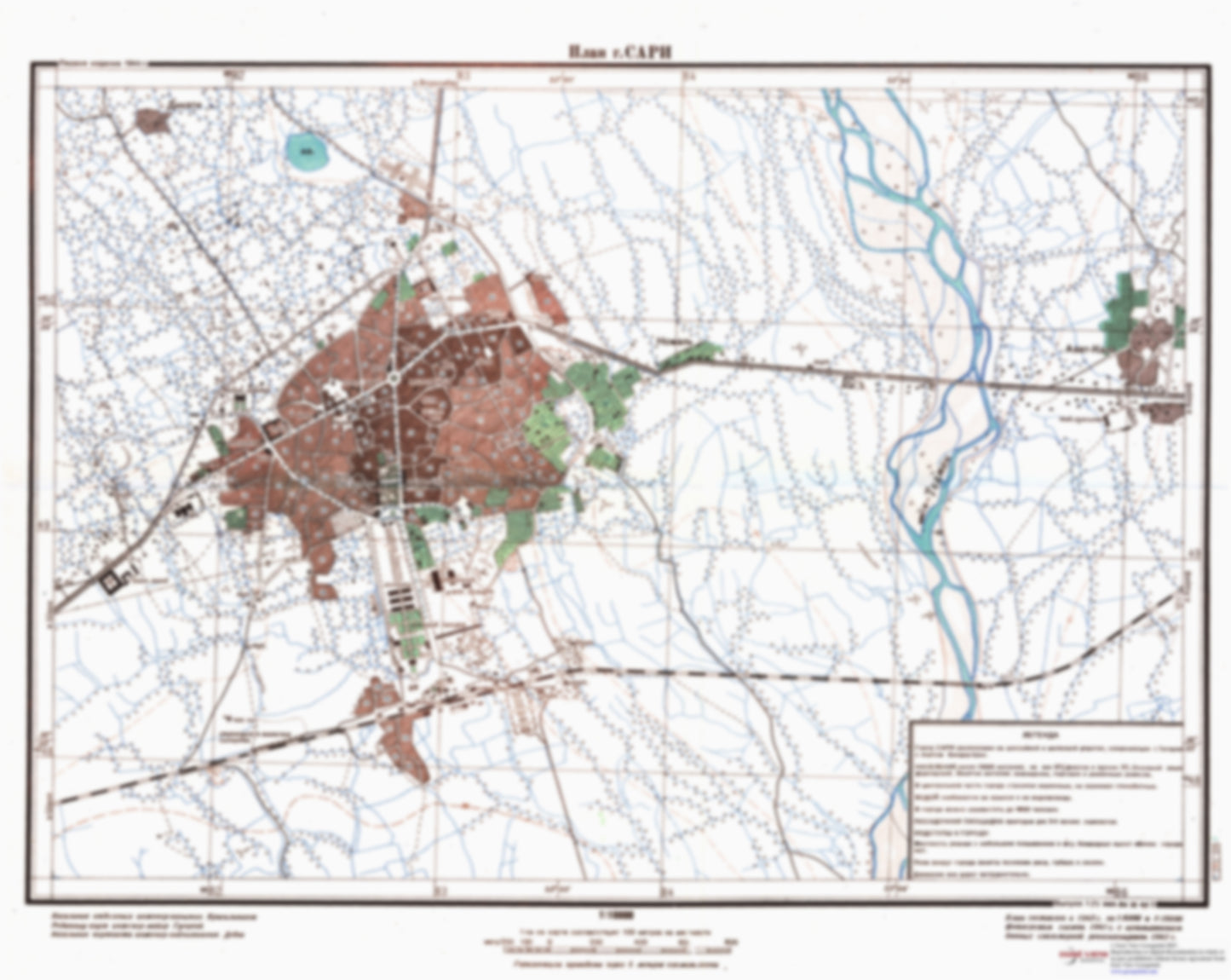 Sari (Iran) - Soviet Military City Plans