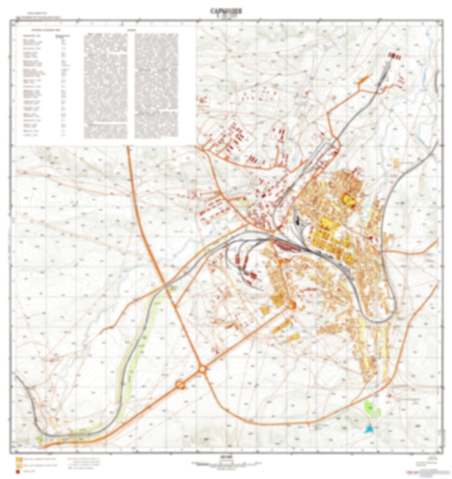 Sary-Ozek (Kazakhstan) - Soviet Military City Plans