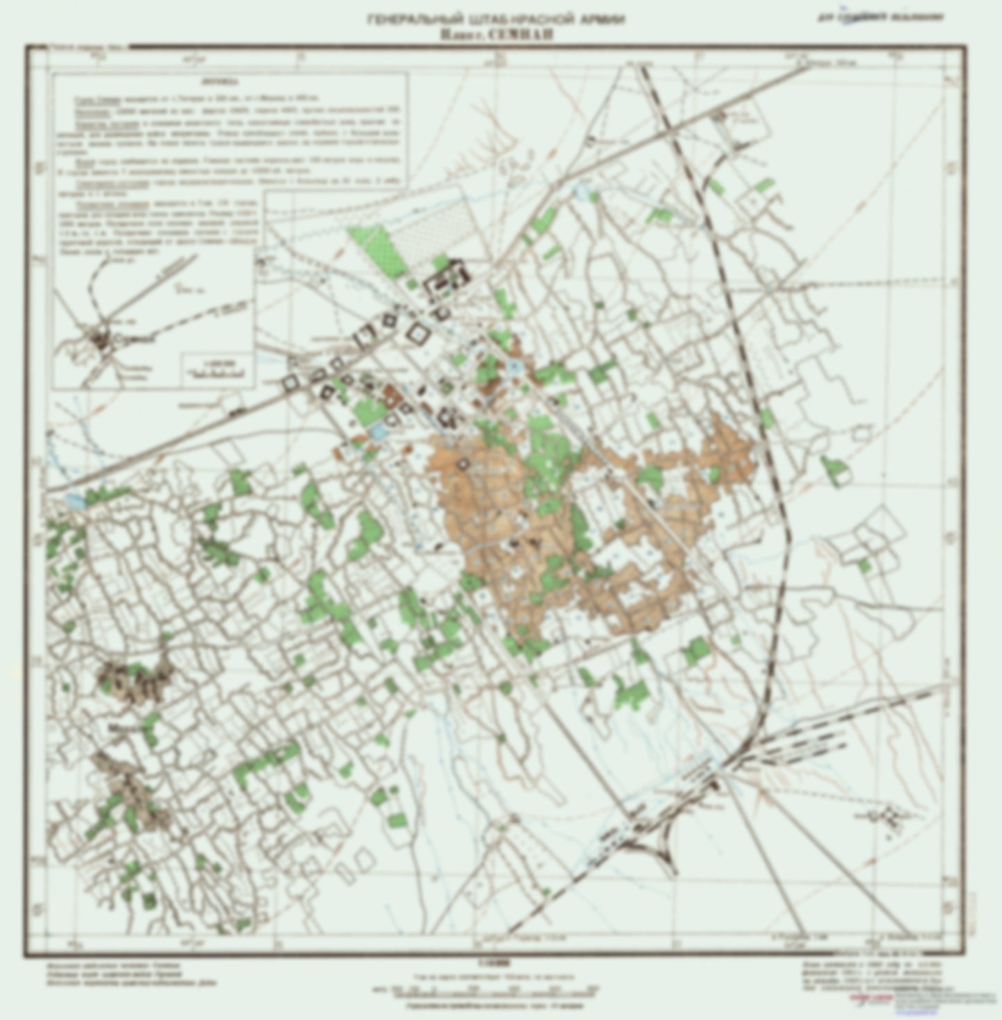 Semnan (Iran) - Soviet Military City Plans