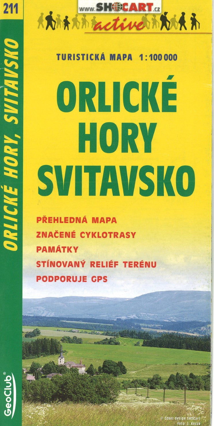 Czech 1:100,000 hiking topo #211