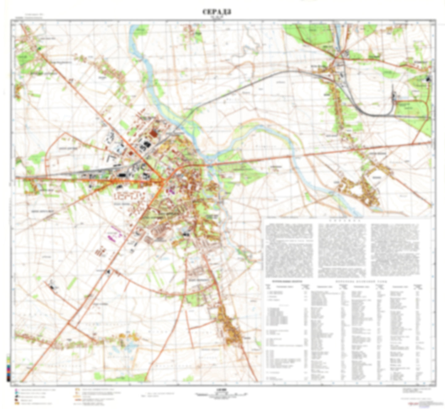 Sieradz (Poland) - Soviet Military City Plans