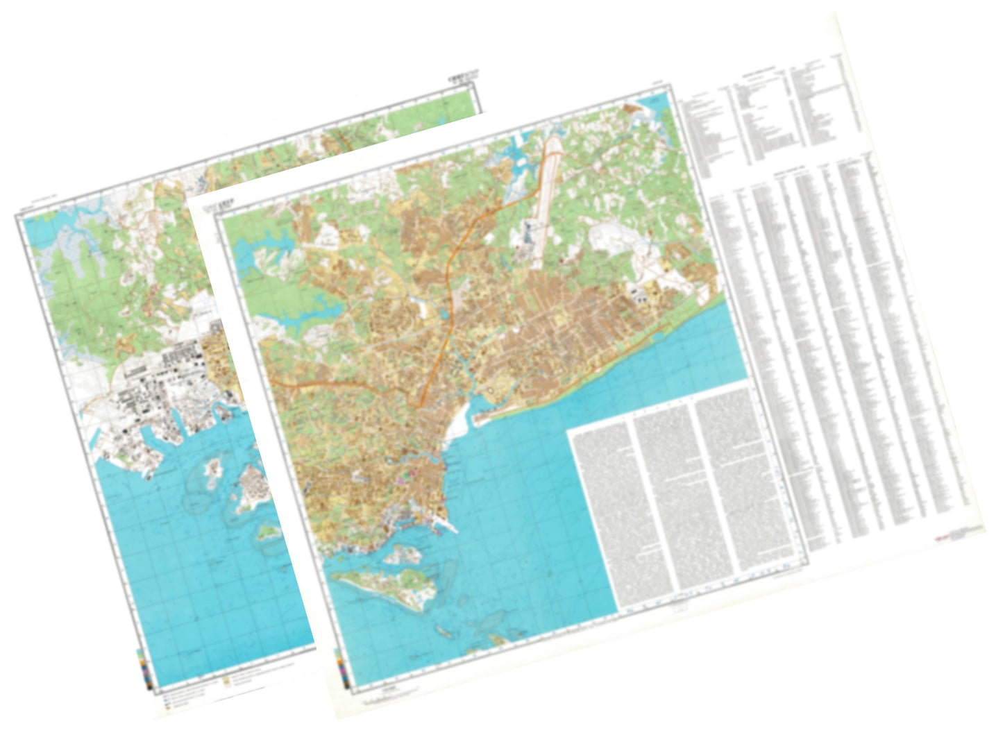 Singapore (Singapore) 2-Sheet Set - Soviet Military City Plans