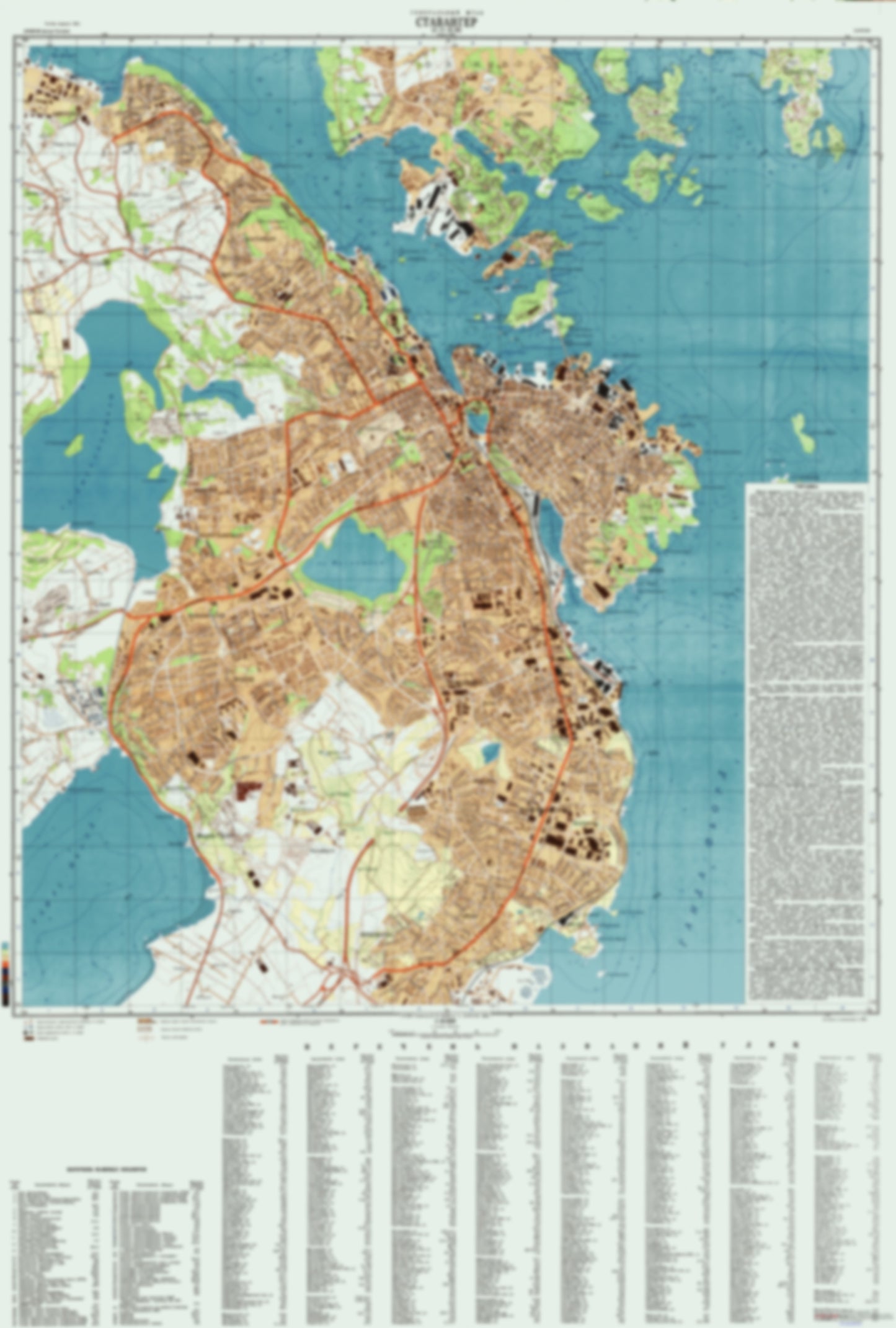 Stavanger (Norway) - Soviet Military City Plans