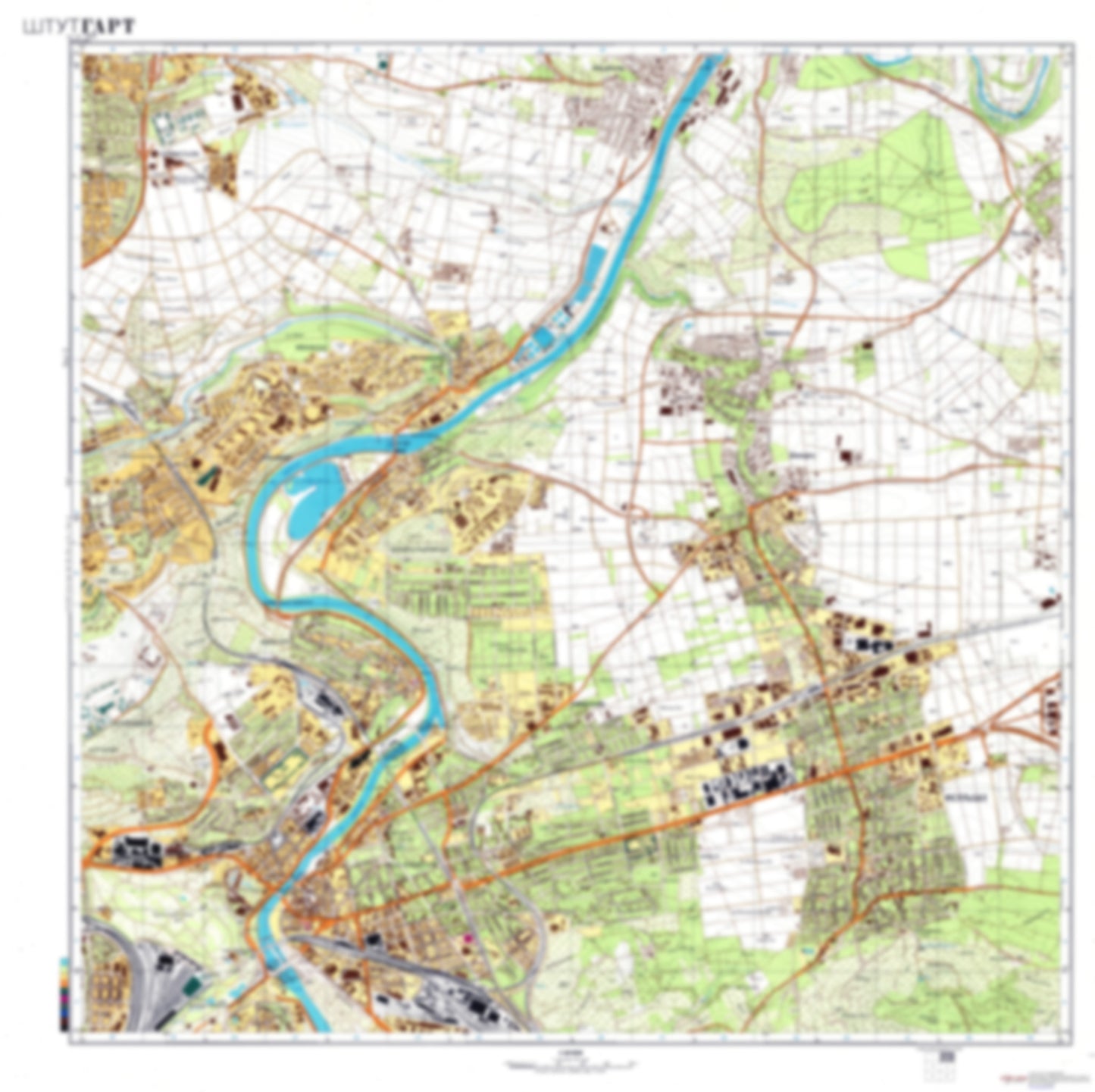 Stuttgart 2 (Germany) - Soviet Military City Plans
