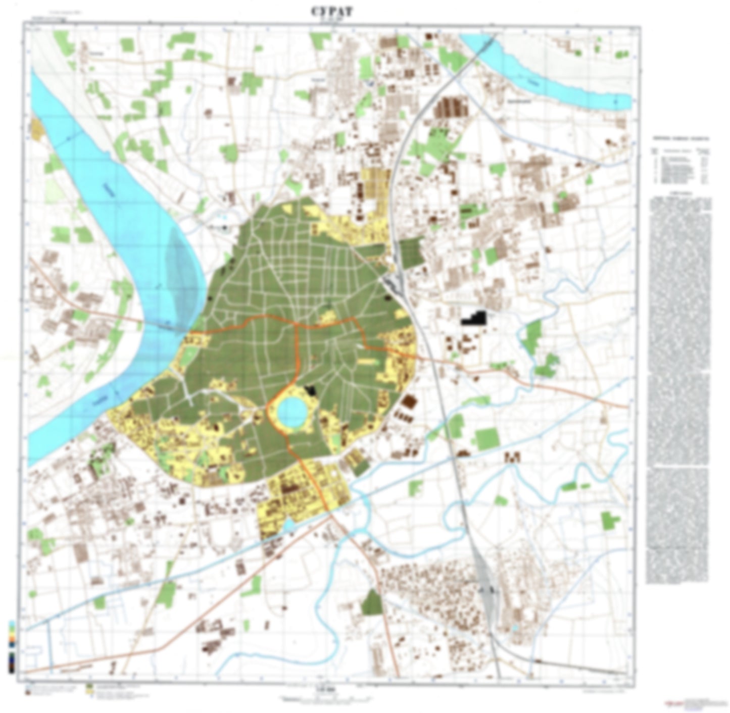 Surat (India) - Soviet Military City Plans