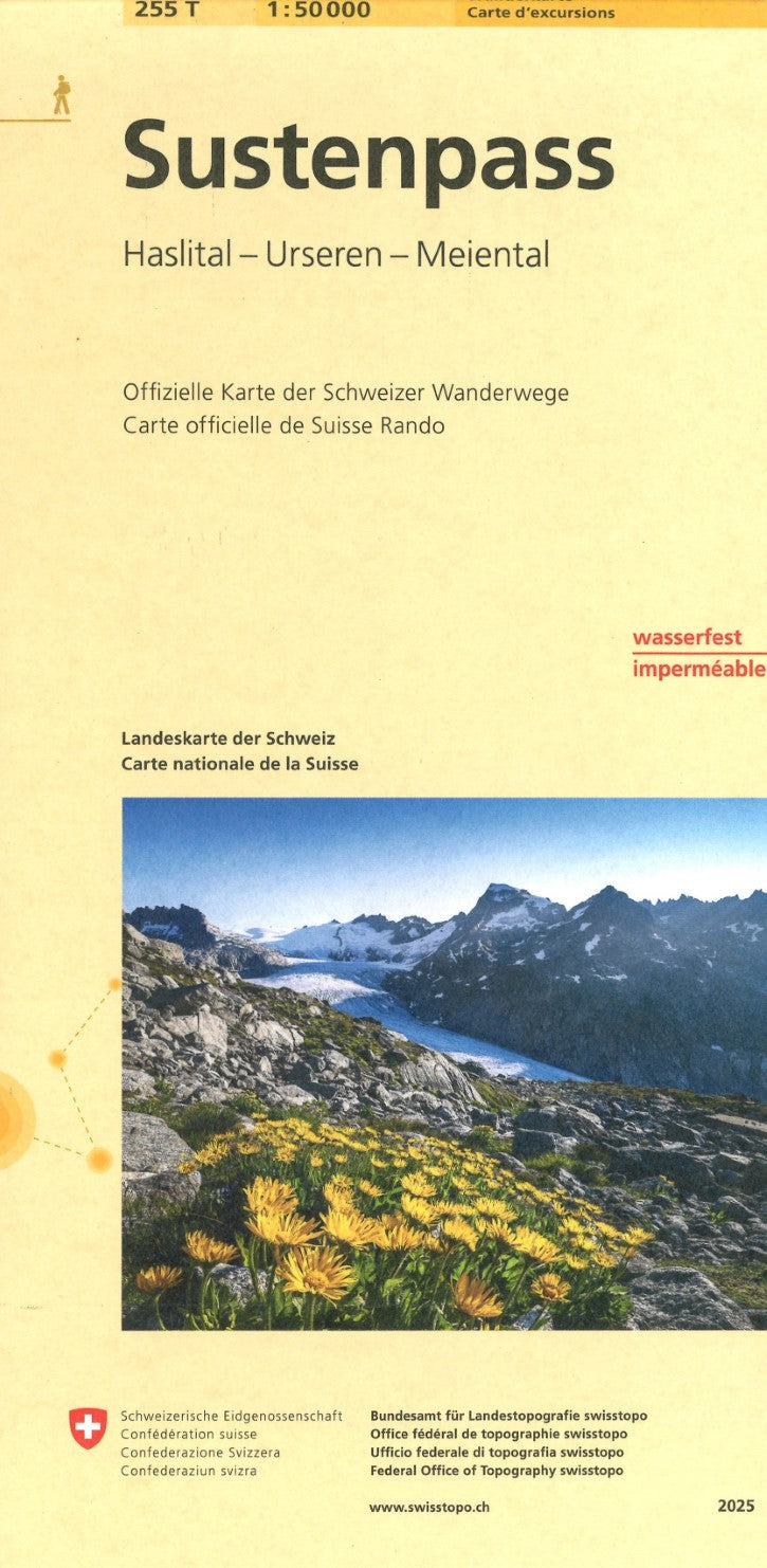 Sustenpass : Switzerland 1:50,000 Topographic Hiking Series #255T