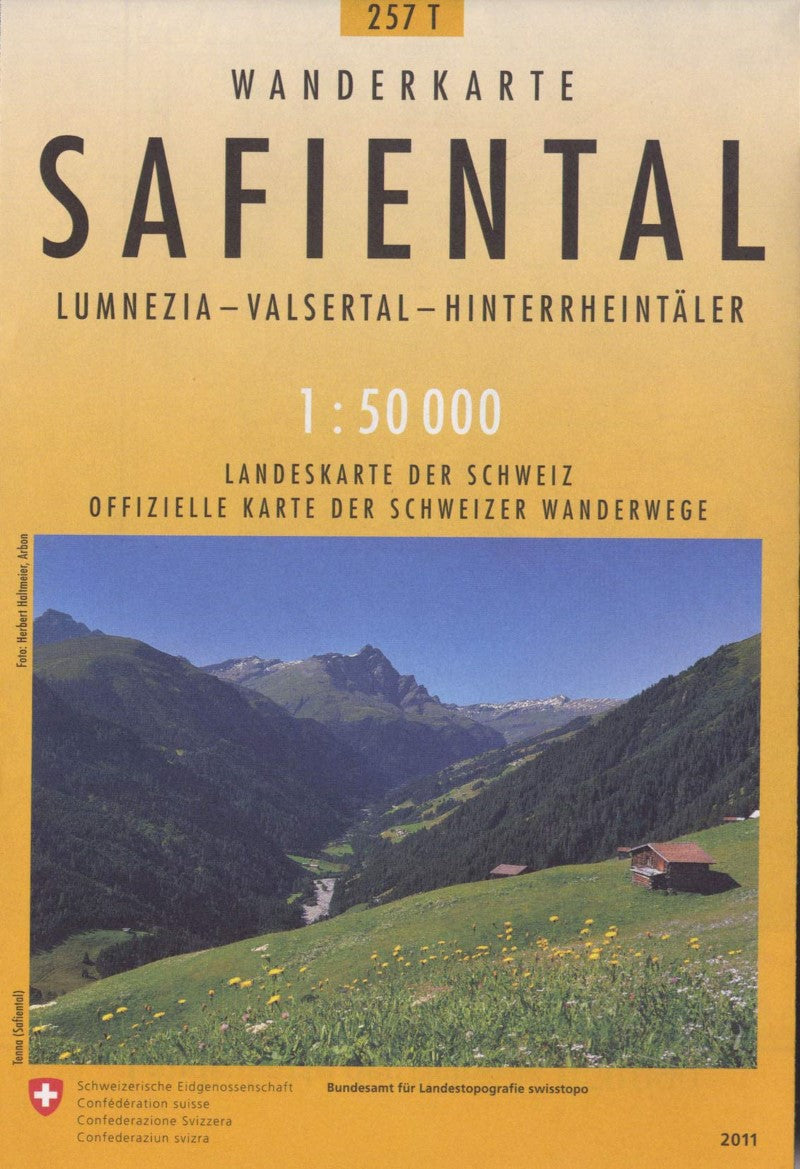 Safiental : Switzerland 1:50,000 Topographic Hiking Series #257T