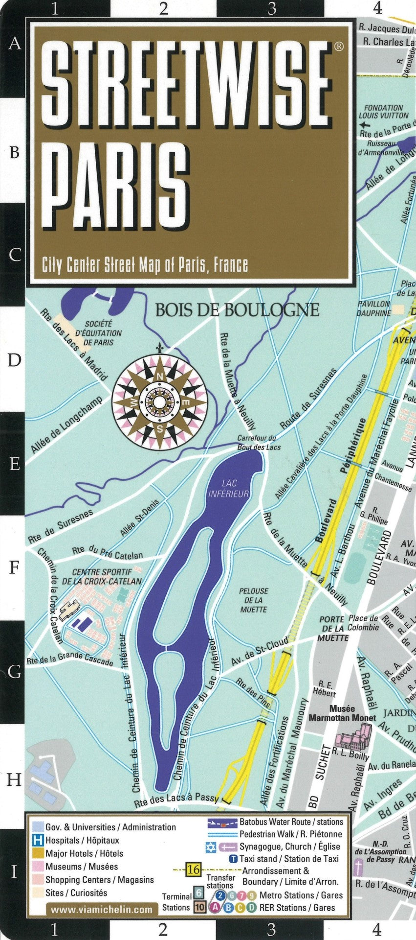 Streetwise Paris Map