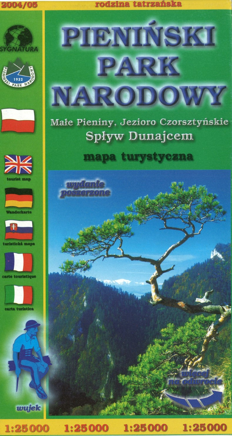 Pieninski Park Narodowy : Mapa Turystyczna 1:25,000