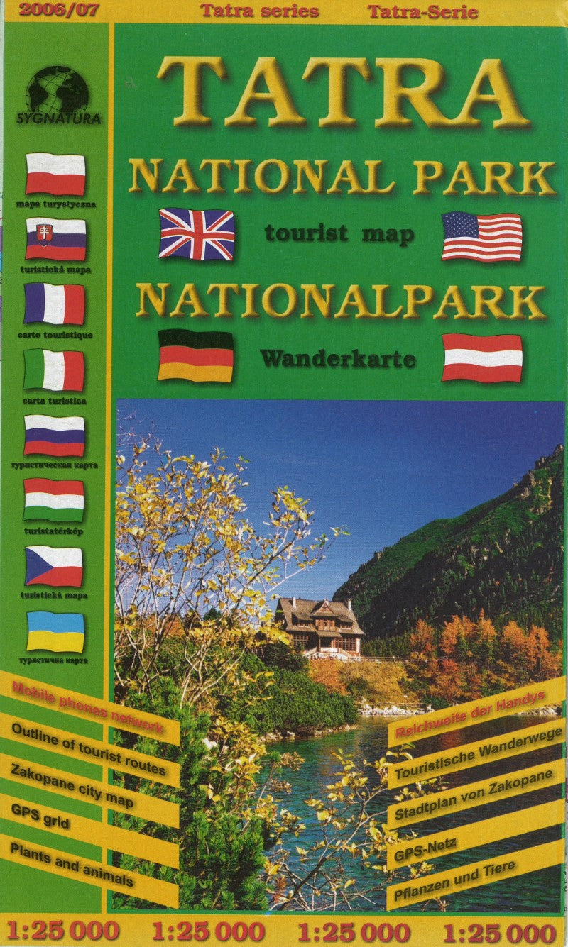 Tatra National Park Tourist Map
