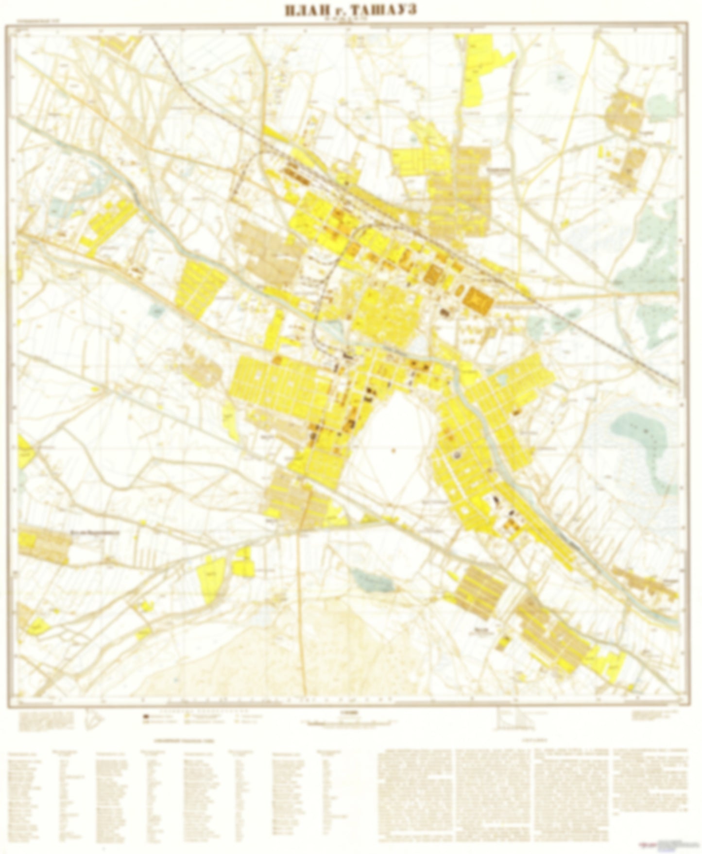 Tashauz (Turkmenistan) - Soviet Military City Plans