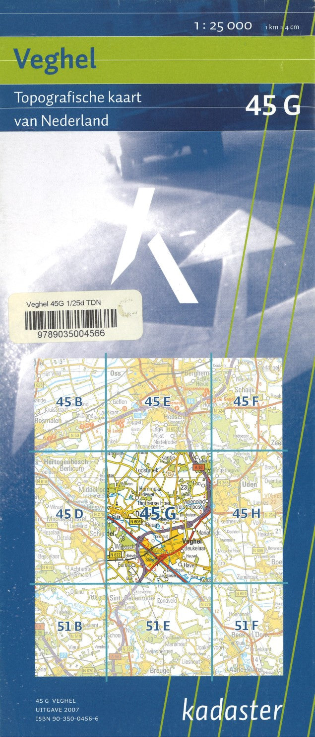 Veghel - Sheet 45G : Topografische kaart van Nederland