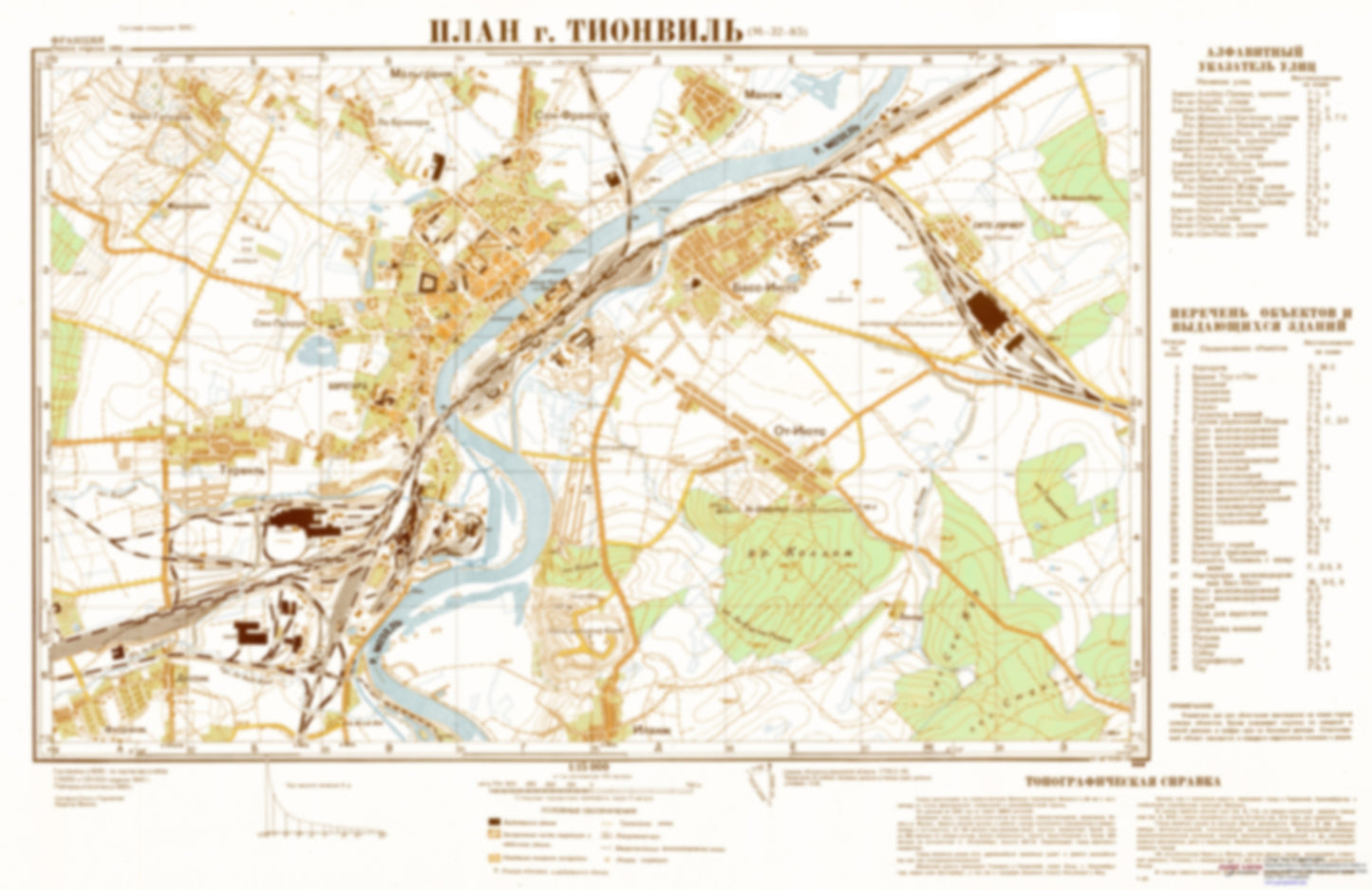 Thionville (France) - Soviet Military City Plans