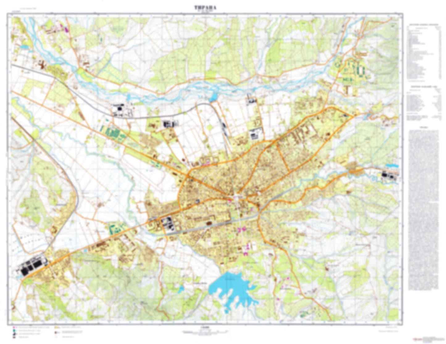 Tirane (Albania) - Soviet Military City Plans