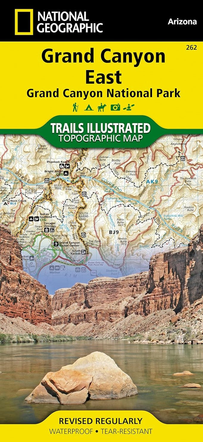 Grand Canyon East, Grand Canyon National Park Trails Illustrated Topographic Map