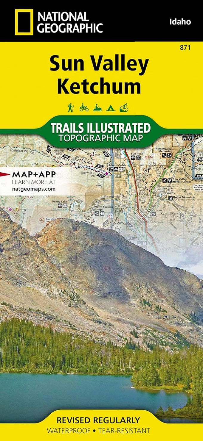 Sun Valley, Ketchum Trails Illustrated Map