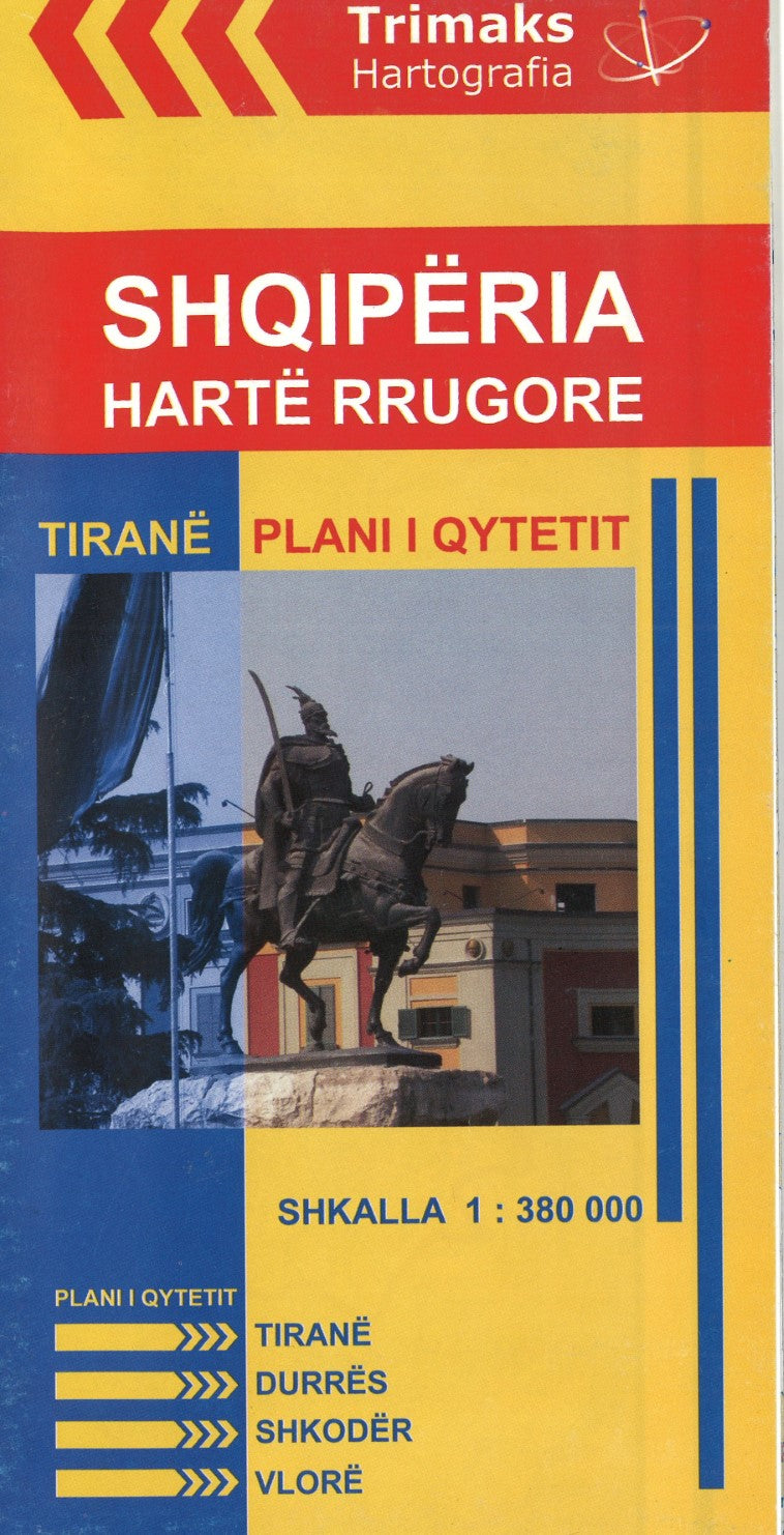 Albania Road Map & Tirana City Map