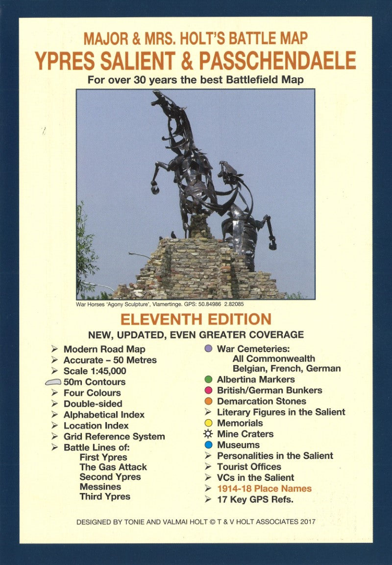 Major & Mrs. Holt's Battle Map : Ypres Salient & Passenchendaele