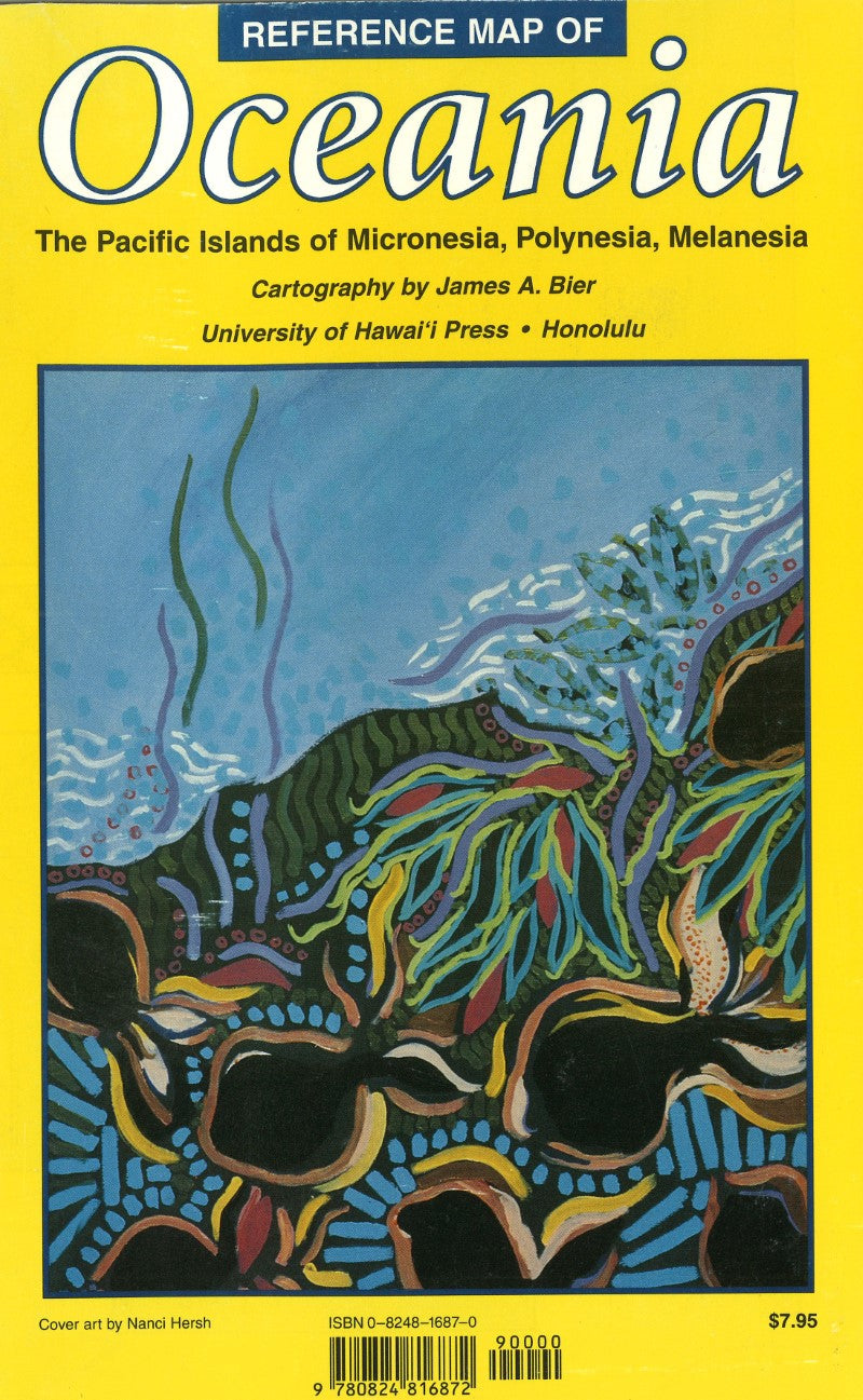 Reference Map of Oceania : The Pacific Islands of Micronesia, Polynesia, Melanesia