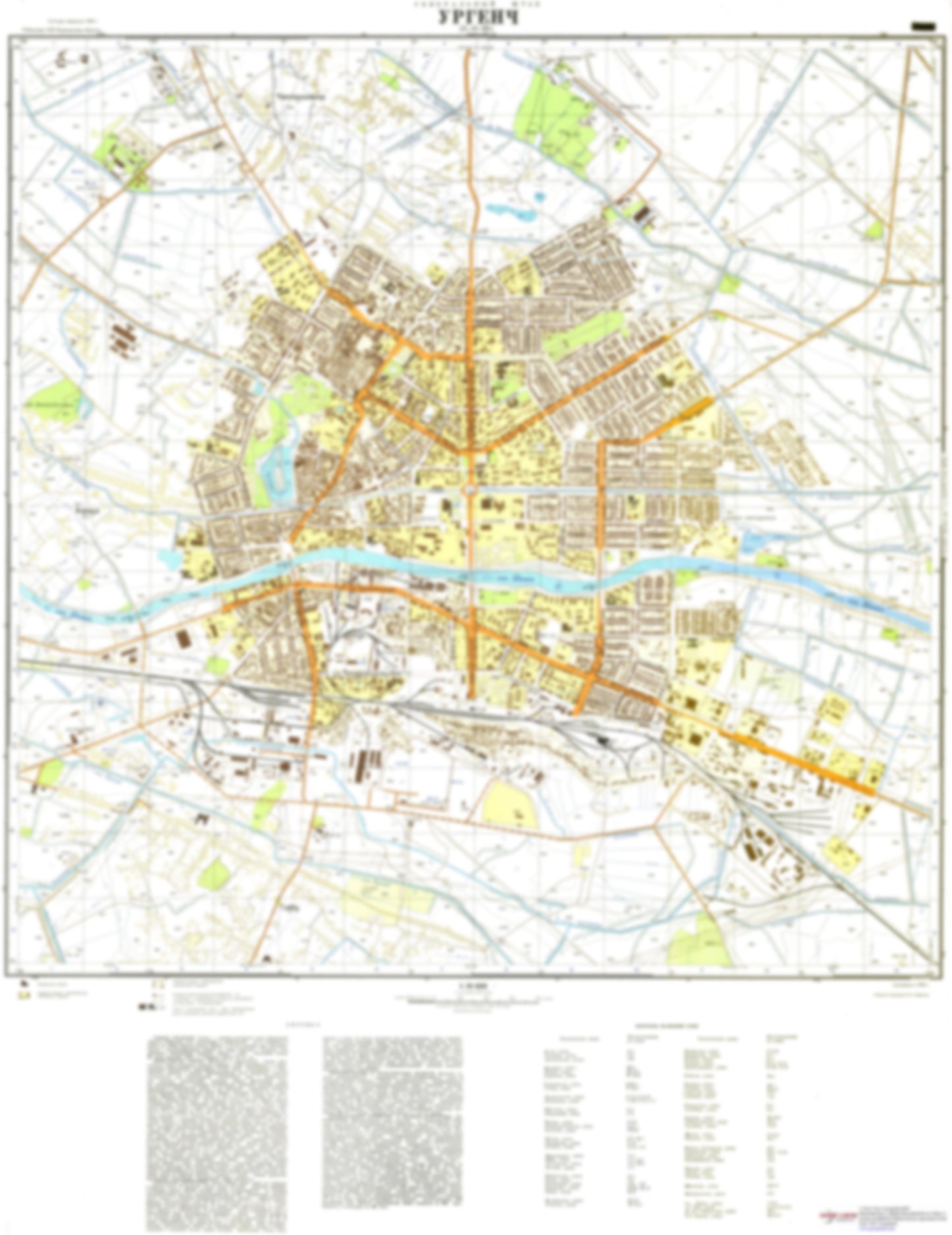 Urgench (Uzbekistan) - Soviet Military City Plans