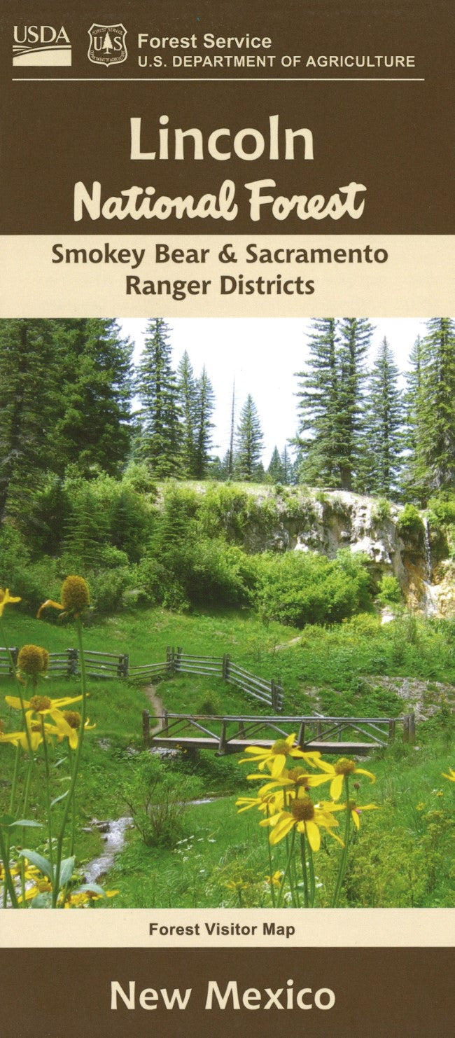 Lincoln National Forest : Smokey Bear & Sacramento Ranger Districts Visitor Map