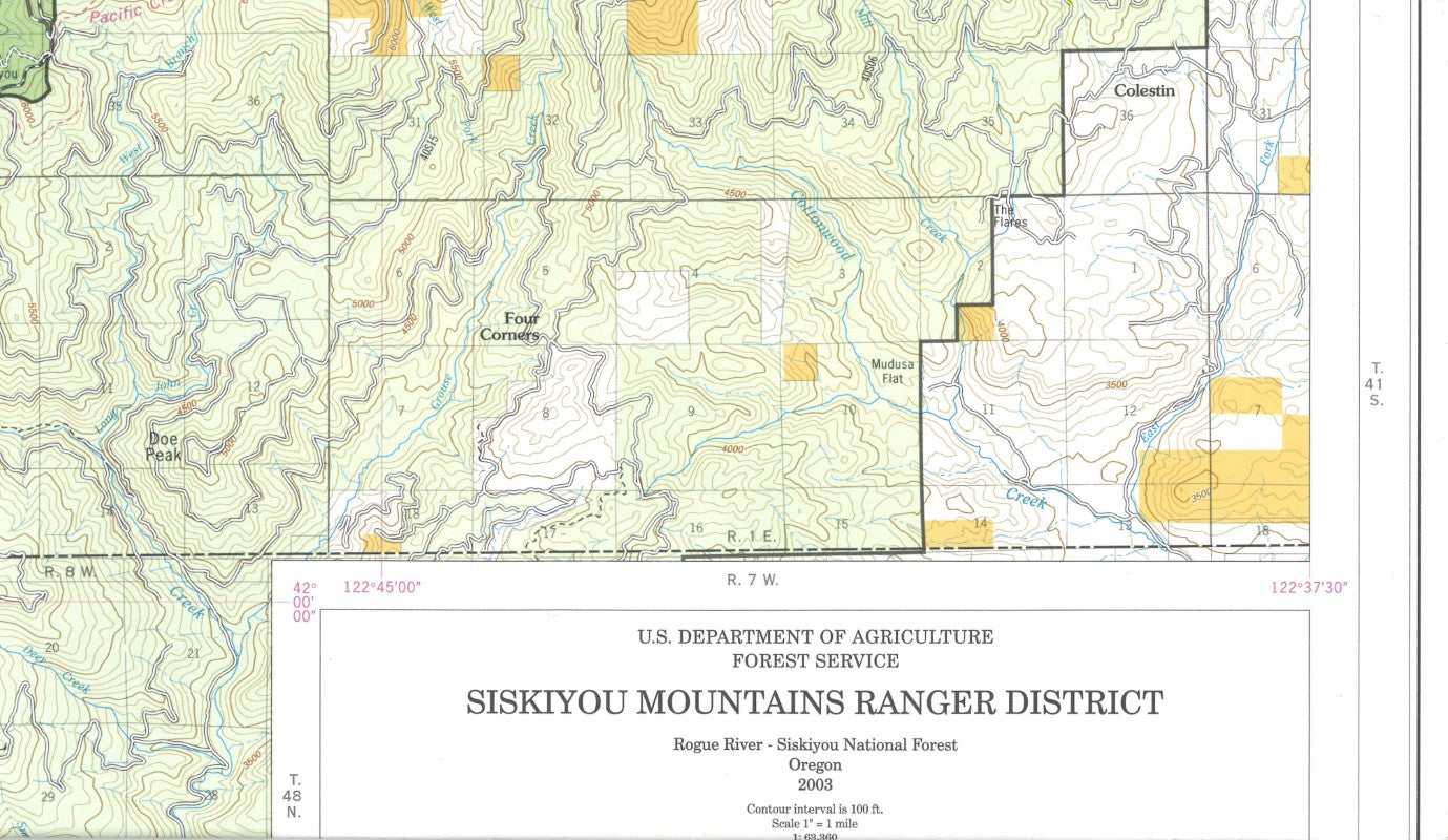 SISKIYOU MOUNTAINS RANGER DISTRICT,OR